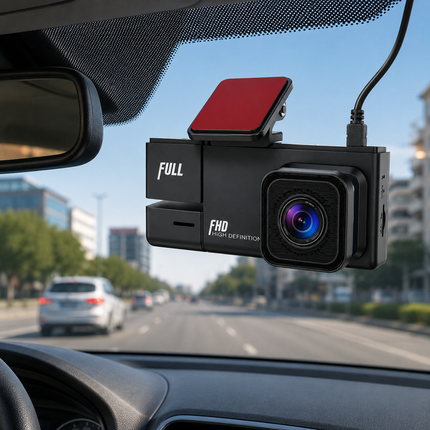 Dual Lens WiFi Bilkamera – FHD 1080P Dashcam med Fram- & Backkamera