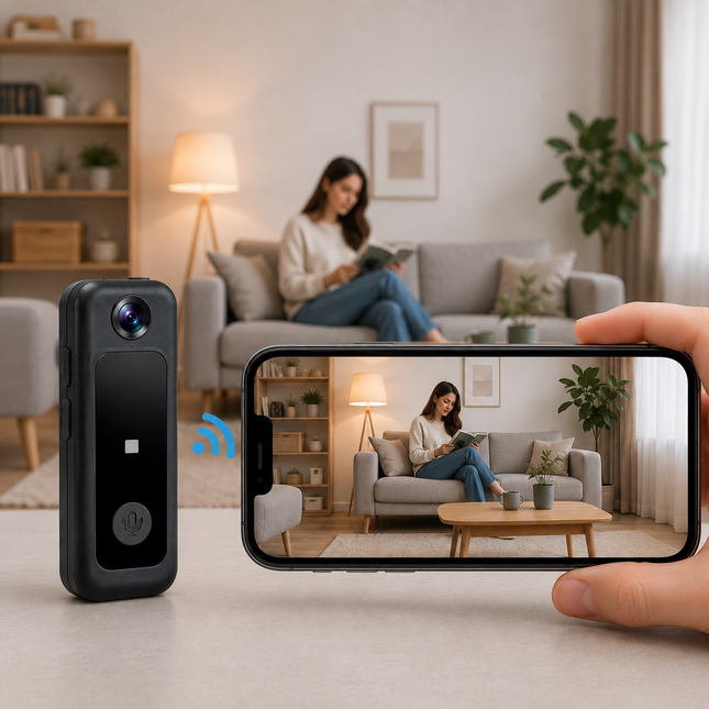 Mini WiFi Kamera med Livevisning – Kompakt Kamera med Mobilanslutning