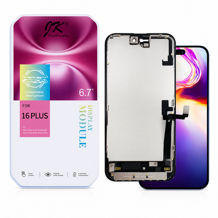 JK LCD-Skärm för iPhone 16 Plus – 6,7″ Display & Touchscreen Ersättningsskärm