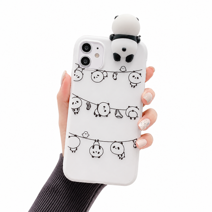 Panda Mobilskal med 3D-Panda – Sött & Lekfullt Phone Case