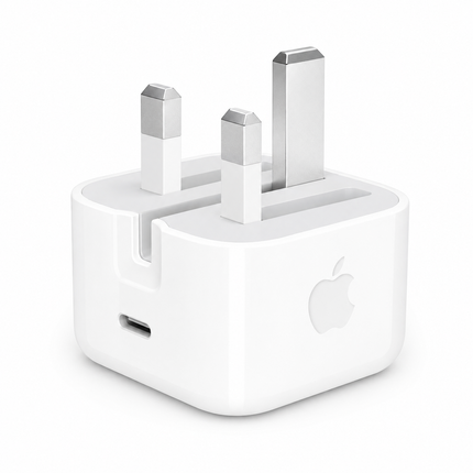 USB-C Strömadapter med UK-kontakt – Snabbladdare för iPhone och iPad