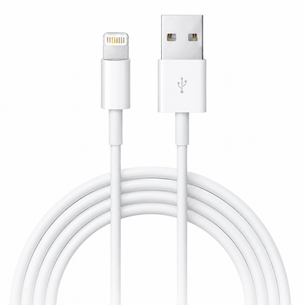 Lightning till USB-kabel 2 m – Snabbladdning & Dataöverföring för iPhone och iPad