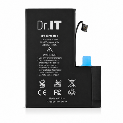 Dr.IT Premium Batteri för iPhone 12 Pro/Pro Max – Hög Kapacitet Ersättningsbatteri