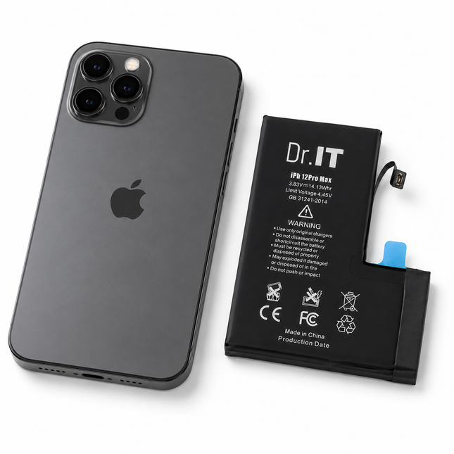 Dr.IT Premium Batteri för iPhone 12 Pro/Pro Max – Hög Kapacitet Ersättningsbatteri