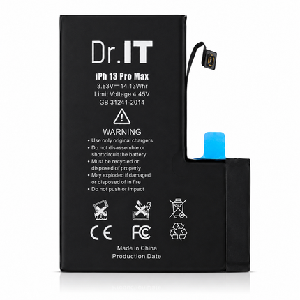 Dr.IT Premium Batteri för iPhone 13 Pro & 13 Pro Max – Hög Kapacitet Ersättningsbatteri