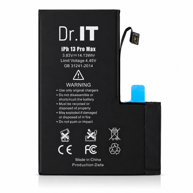 Dr.IT Premium Batteri för iPhone 13 Pro & 13 Pro Max – Hög Kapacitet Ersättningsbatteri