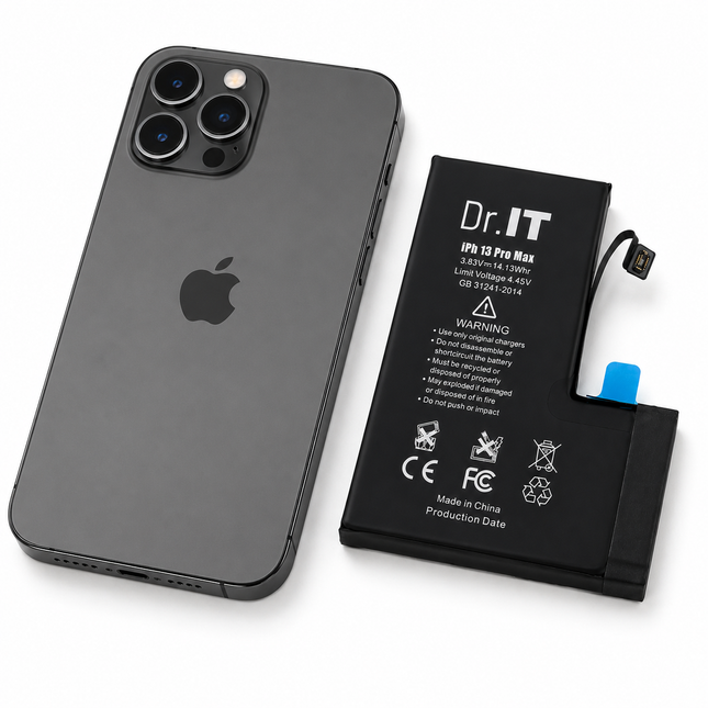 Dr.IT Premium Batteri för iPhone 13 Pro & 13 Pro Max – Hög Kapacitet Ersättningsbatteri