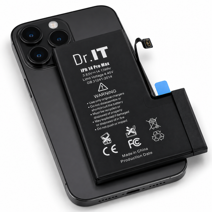 Dr.IT Premium Batteri för iPhone 14 Pro & 14 Pro Max – Hög Kapacitet Ersättningsbatteri