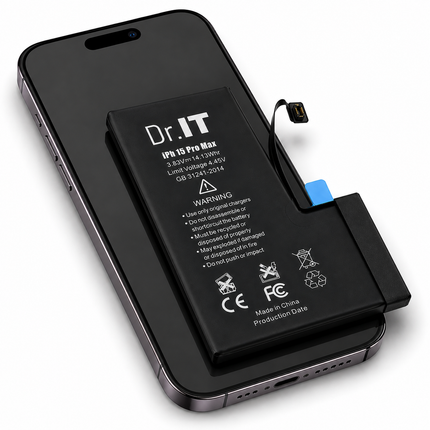 Dr.IT Premium Batteri för iPhone 15 Pro & 15 Pro Max – Hög Kapacitet Ersättningsbatteri