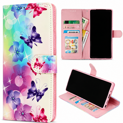 Butterfly Bloom Plånboksfodral för iPhone 16 & 17 Pro-serien – Kortfack & Ställ