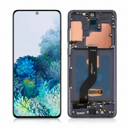 LCD Display med Ram för Samsung Galaxy S20 / S20 Plus – Komplett Skärmbyte