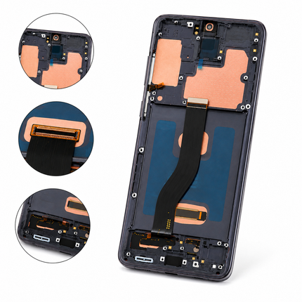 LCD Display med Ram för Samsung Galaxy S20 / S20 Plus – Komplett Skärmbyte