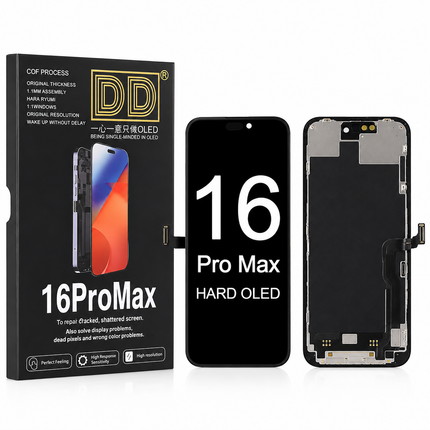 DD Hard OLED Display för iPhone 16 Pro / 16 Pro Max – Ersättningsskärm