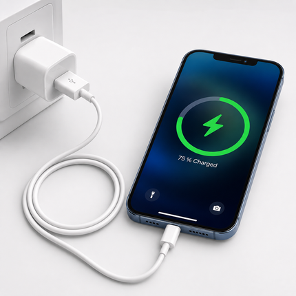 Lightning till USB-kabel 2 m – Snabbladdning & Dataöverföring för iPhone och iPad