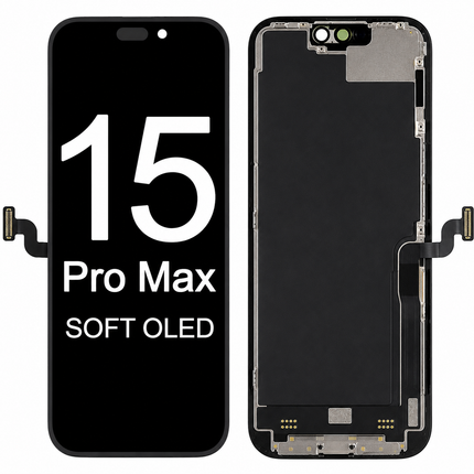 DD Soft OLED Display för iPhone 15 Pro / 15 Pro Max / 15 Plus – Ersättningsskärm