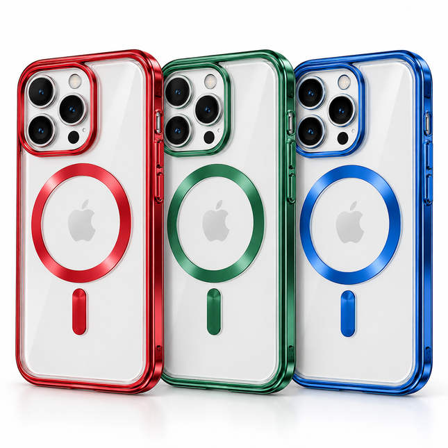 Transparent MagSafe Skal – För iPhone 17, 17 Air, 17 Pro & 17 Pro Max