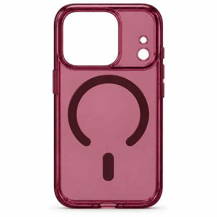 Magnetiskt skal för iPhone 18 Pro / iPhone 17 Pro – Vinröd