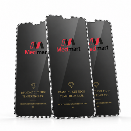 Diamond Cut Edge Härdat Glas – Premium Skärmskydd 9H för iPhone & Android
