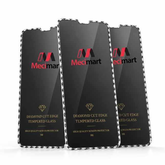 Diamond Cut Edge Härdat Glas – Premium Skärmskydd 9H för iPhone & Android