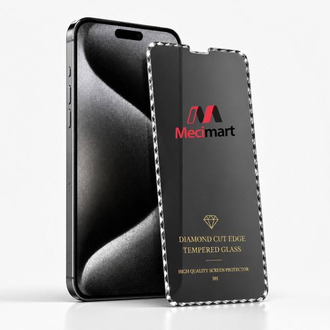 Diamond Cut Edge Härdat Glas – Premium Skärmskydd 9H för iPhone & Android